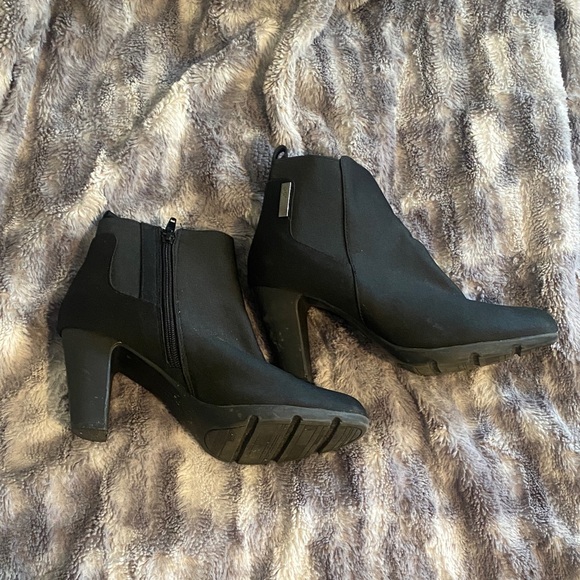 Anne Klein Sport Black Heeled Boots - Picture 1 of 8